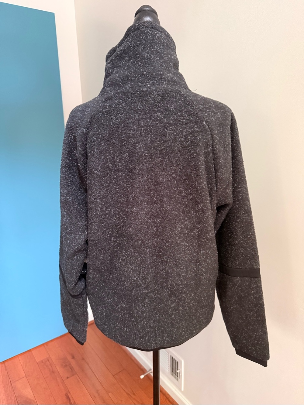 NWT- Nike Therma High-Neck Fleece Pullover Sweater - Dark Charcoal Sz Small - Picture 5 of 12